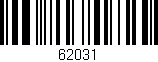 Código de barras (EAN, GTIN, SKU, ISBN): '62031'