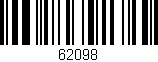 Código de barras (EAN, GTIN, SKU, ISBN): '62098'