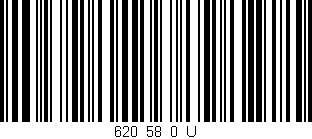 Código de barras (EAN, GTIN, SKU, ISBN): '620_58_0_U'
