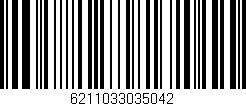 Código de barras (EAN, GTIN, SKU, ISBN): '6211033035042'