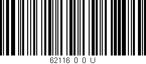 Código de barras (EAN, GTIN, SKU, ISBN): '62116_0_0_U'