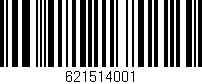 Código de barras (EAN, GTIN, SKU, ISBN): '621514001'