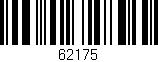 Código de barras (EAN, GTIN, SKU, ISBN): '62175'