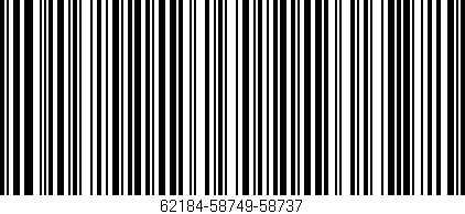 Código de barras (EAN, GTIN, SKU, ISBN): '62184-58749-58737'