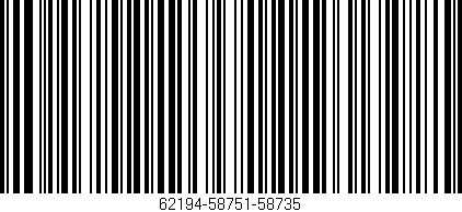 Código de barras (EAN, GTIN, SKU, ISBN): '62194-58751-58735'
