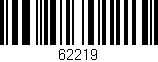 Código de barras (EAN, GTIN, SKU, ISBN): '62219'