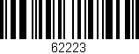 Código de barras (EAN, GTIN, SKU, ISBN): '62223'