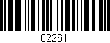 Código de barras (EAN, GTIN, SKU, ISBN): '62261'