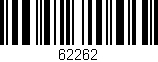 Código de barras (EAN, GTIN, SKU, ISBN): '62262'