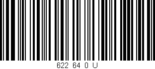 Código de barras (EAN, GTIN, SKU, ISBN): '622_64_0_U'
