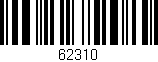 Código de barras (EAN, GTIN, SKU, ISBN): '62310'