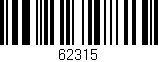 Código de barras (EAN, GTIN, SKU, ISBN): '62315'