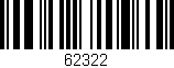 Código de barras (EAN, GTIN, SKU, ISBN): '62322'