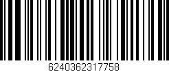 Código de barras (EAN, GTIN, SKU, ISBN): '6240362317758'