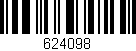 Código de barras (EAN, GTIN, SKU, ISBN): '624098'