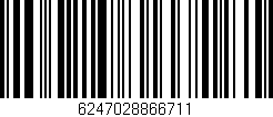 Código de barras (EAN, GTIN, SKU, ISBN): '6247028866711'