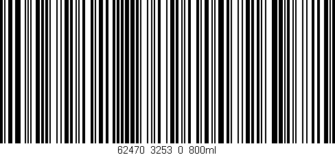 Código de barras (EAN, GTIN, SKU, ISBN): '62470_3253_0_800ml'