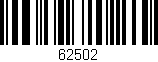 Código de barras (EAN, GTIN, SKU, ISBN): '62502'