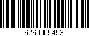 Código de barras (EAN, GTIN, SKU, ISBN): '6260065453'