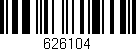 Código de barras (EAN, GTIN, SKU, ISBN): '626104'