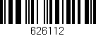 Código de barras (EAN, GTIN, SKU, ISBN): '626112'