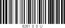 Código de barras (EAN, GTIN, SKU, ISBN): '6261_0_0_U'
