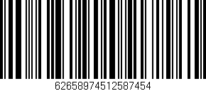 Código de barras (EAN, GTIN, SKU, ISBN): '62658974512587454'