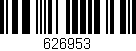 Código de barras (EAN, GTIN, SKU, ISBN): '626953'