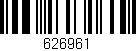 Código de barras (EAN, GTIN, SKU, ISBN): '626961'
