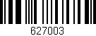 Código de barras (EAN, GTIN, SKU, ISBN): '627003'