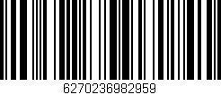 Código de barras (EAN, GTIN, SKU, ISBN): '6270236982959'