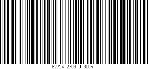 Código de barras (EAN, GTIN, SKU, ISBN): '62724_2706_0_800ml'