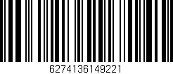 Código de barras (EAN, GTIN, SKU, ISBN): '6274136149221'
