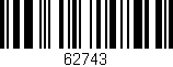 Código de barras (EAN, GTIN, SKU, ISBN): '62743'