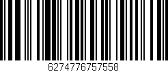 Código de barras (EAN, GTIN, SKU, ISBN): '6274776757558'