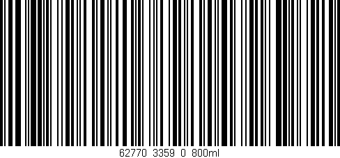 Código de barras (EAN, GTIN, SKU, ISBN): '62770_3359_0_800ml'