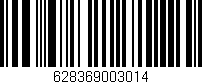 Código de barras (EAN, GTIN, SKU, ISBN): '628369003014'