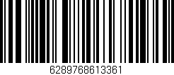 Código de barras (EAN, GTIN, SKU, ISBN): '6289768613361'