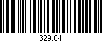 Código de barras (EAN, GTIN, SKU, ISBN): '629.04'