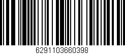 Código de barras (EAN, GTIN, SKU, ISBN): '6291103660398'
