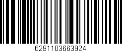 Código de barras (EAN, GTIN, SKU, ISBN): '6291103663924'