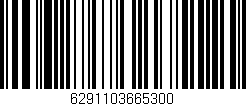 Código de barras (EAN, GTIN, SKU, ISBN): '6291103665300'