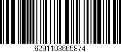 Código de barras (EAN, GTIN, SKU, ISBN): '6291103665874'