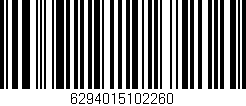 Código de barras (EAN, GTIN, SKU, ISBN): '6294015102260'
