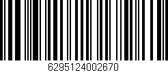 Código de barras (EAN, GTIN, SKU, ISBN): '6295124002670'