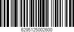 Código de barras (EAN, GTIN, SKU, ISBN): '6295125002600'