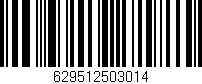 Código de barras (EAN, GTIN, SKU, ISBN): '629512503014'