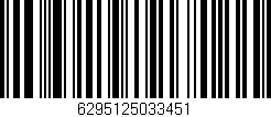 Código de barras (EAN, GTIN, SKU, ISBN): '6295125033451'