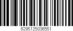 Código de barras (EAN, GTIN, SKU, ISBN): '6295125036551'