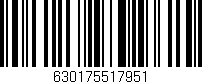 Código de barras (EAN, GTIN, SKU, ISBN): '630175517951'